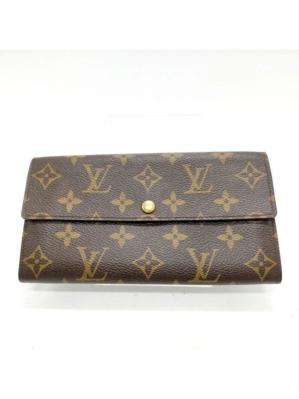 Louis Vuitton LV Long Wallet Brown Monogram 227-042725